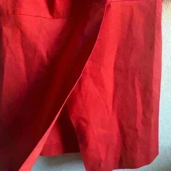 ÀCHEVAL PAMPA  Net Sustain Nube Off-The-Shoulder Stretch-Cotton Red Midi Dress M - Picture 6 of 16